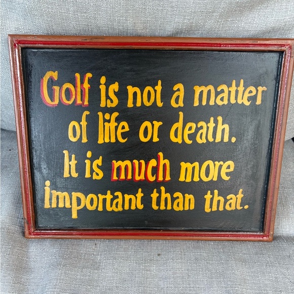 Rustic Golf Quote vintage man cave sign - Picture 1 of 3